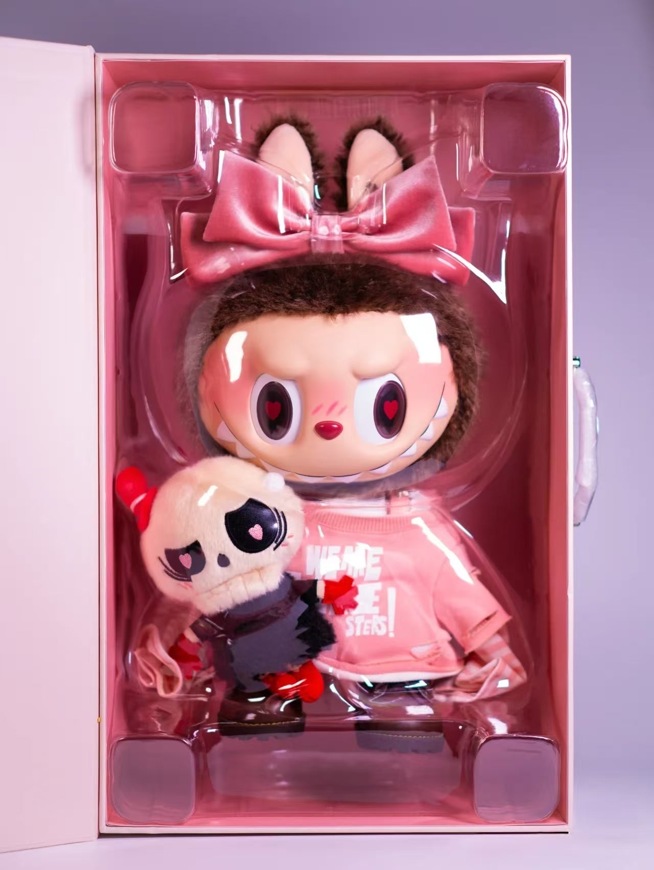 (pre)LABUBU Catch me if you like me(pink&white) rubber-lined plush doll