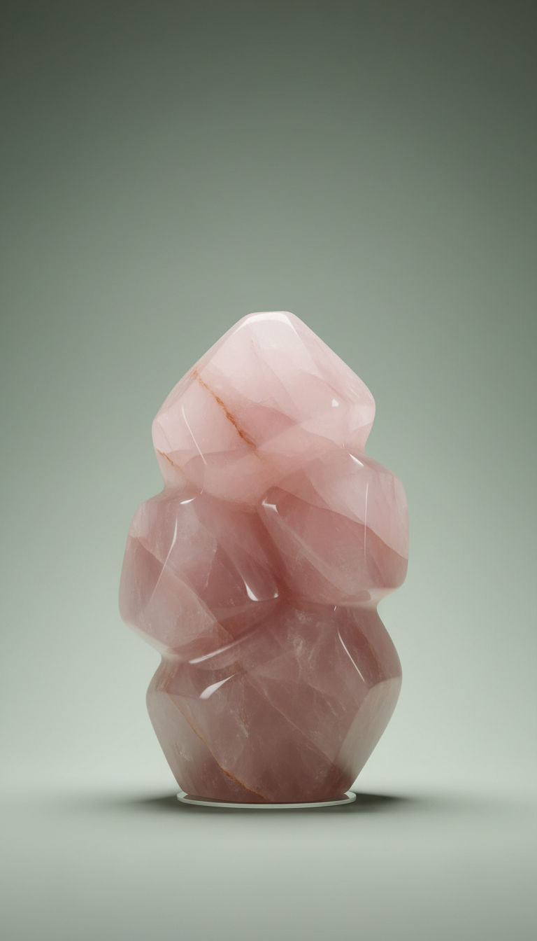 Rose Quartz Polished Sculpture
