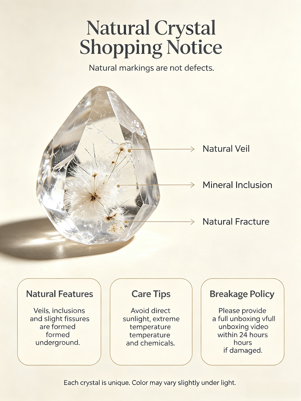 Mixed Natural Crystal Glass Bowl Decor