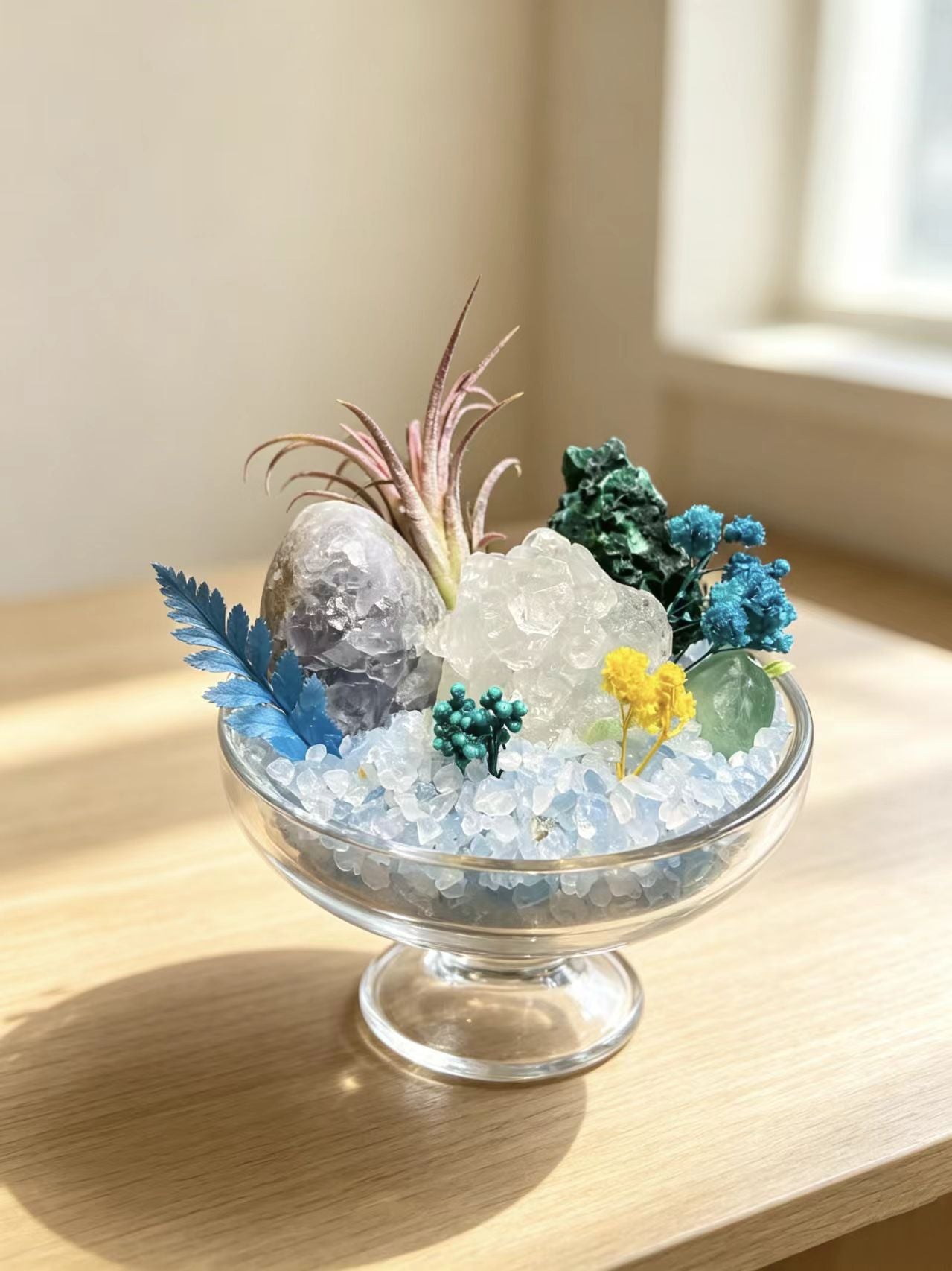 Ocean Isle Crystal Mini Garden Arrangement