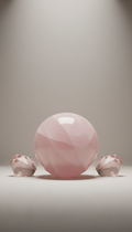 Polished Rose Quartz Sphere For Mindful Display