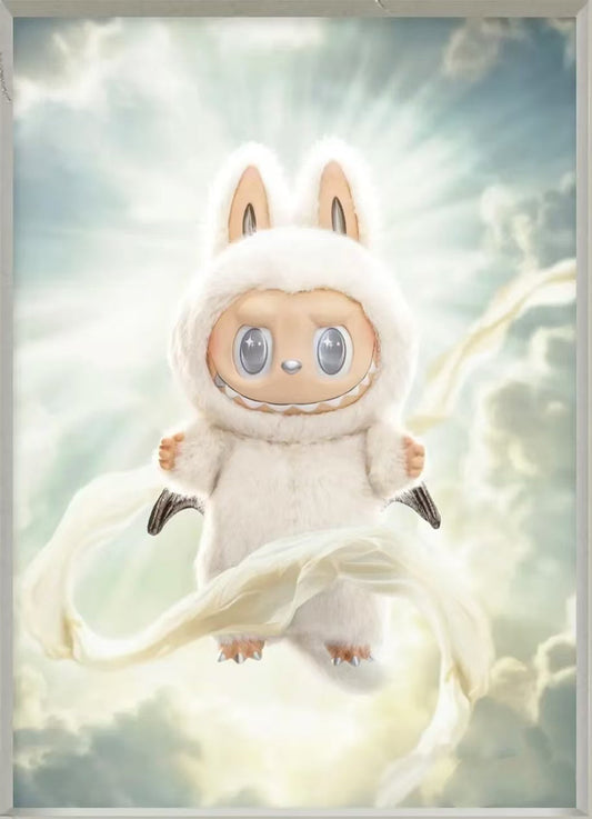 (pre) Labubu zimomo angel in clouds（big）